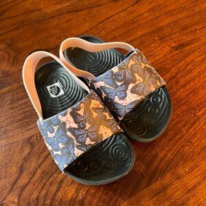 Nike Toddler Butterfly Print Slide Sandals With Elastic Strap - Toddler Sz. 8‎